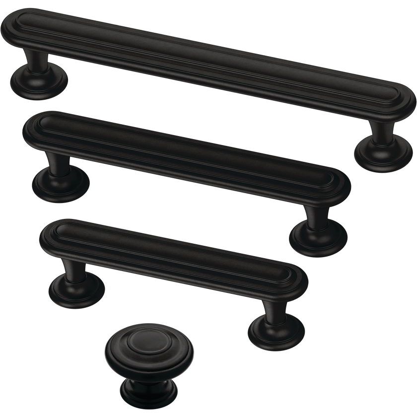 Matte Black / 1-3/8