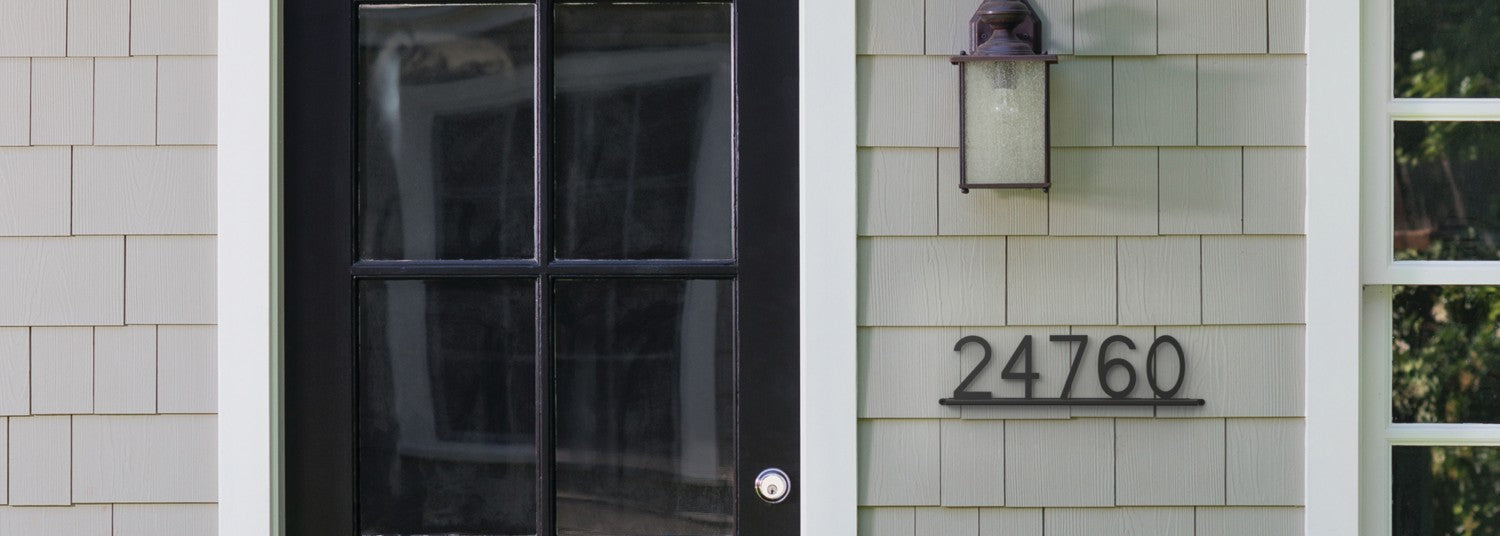 Franklin Brass House Numbers and Coordinating Hardware