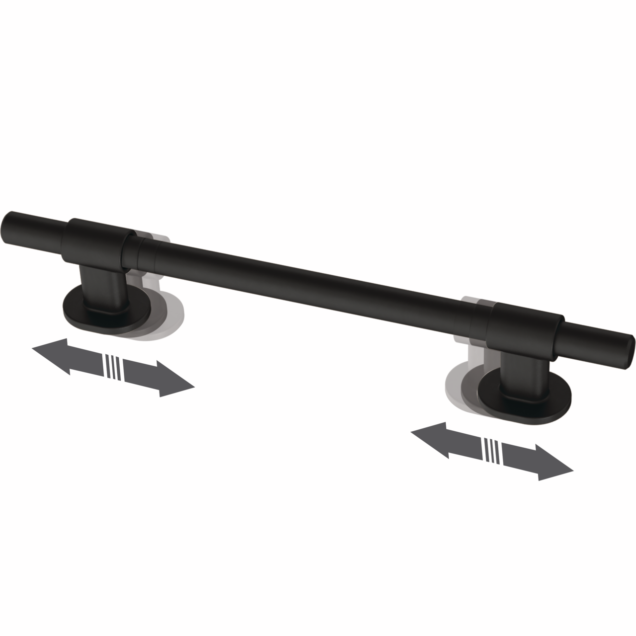 Matte Black / 1-3/8 to 6-5/16 in / 5