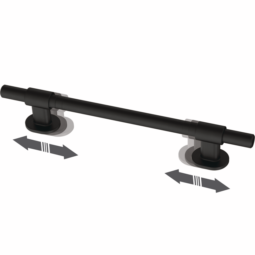 Matte Black / 1-3/8 to 6-5/16 in / 5