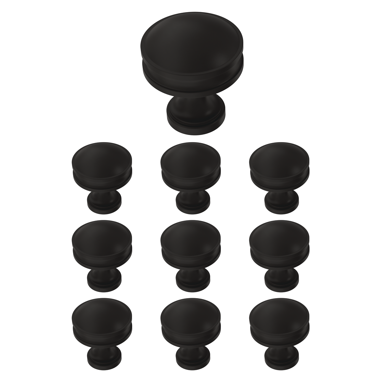 Matte Black / 1-1/8