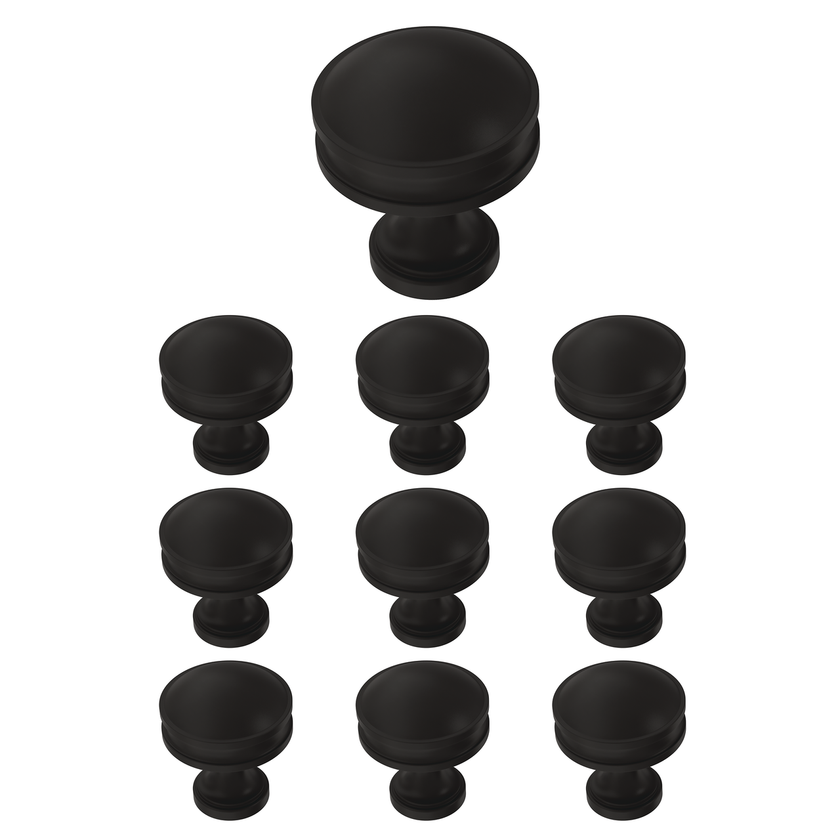 Matte Black / 1-1/8
