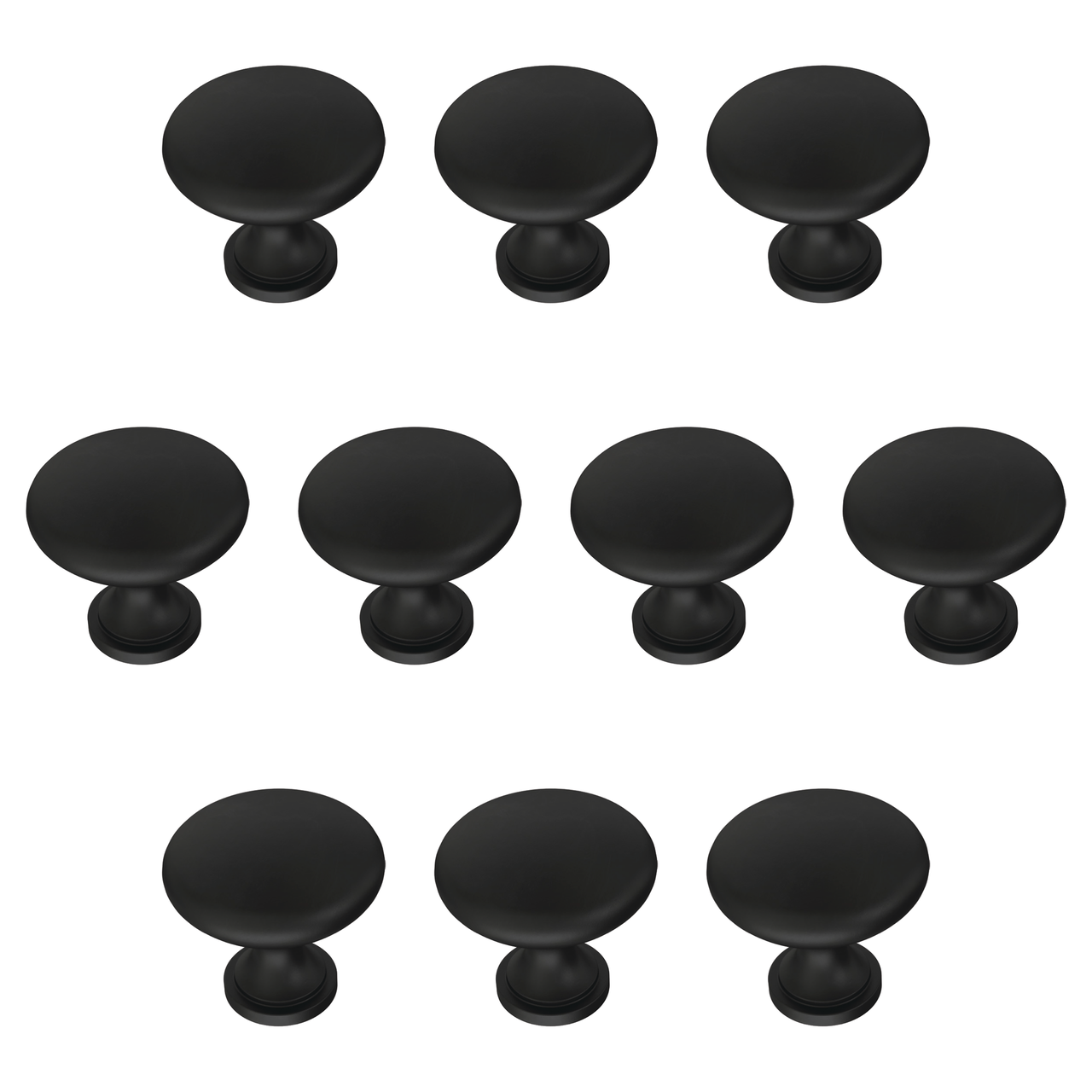 Matte Black / 1-3/16