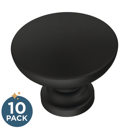 Matte Black / 1-3/16