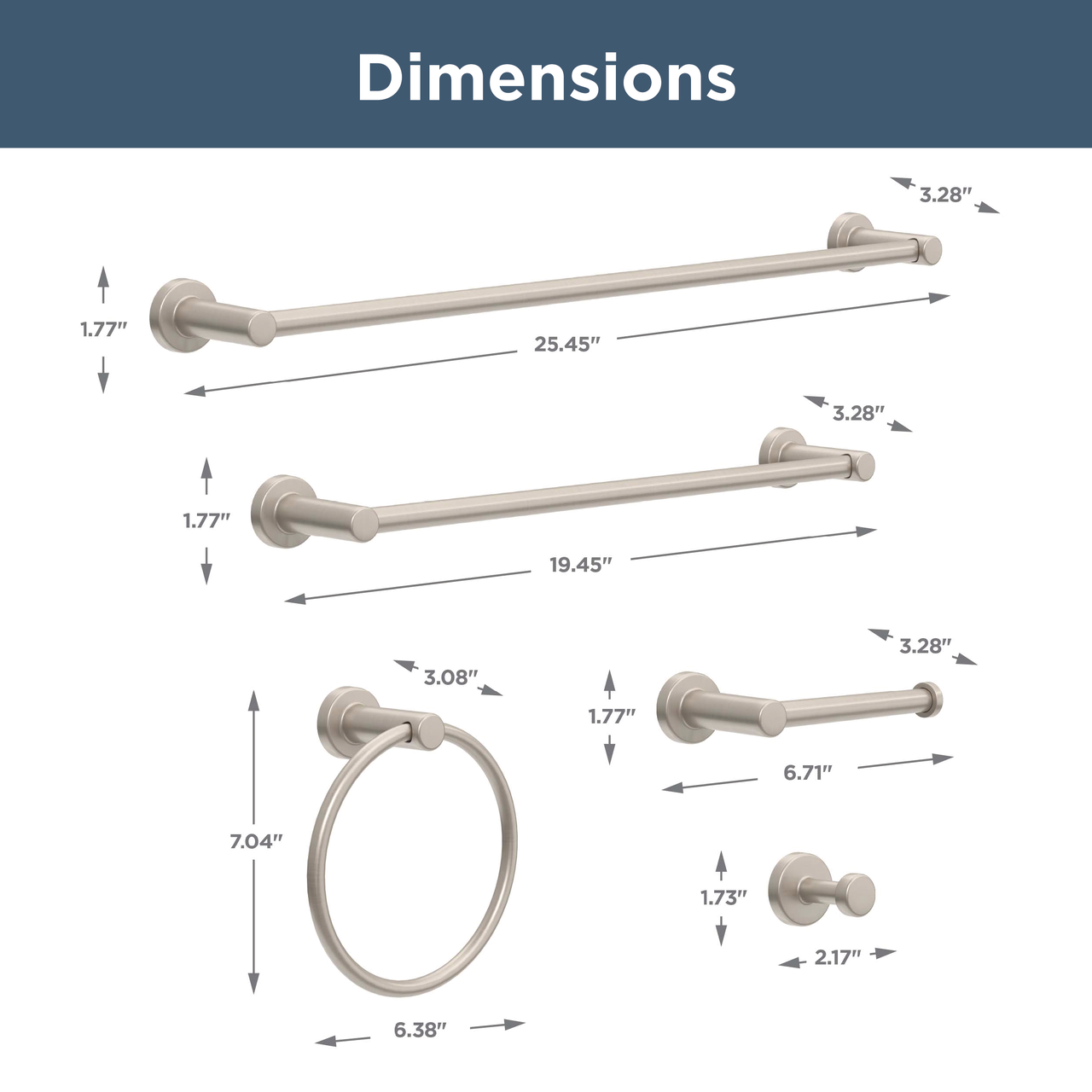 Satin Nickel / 18