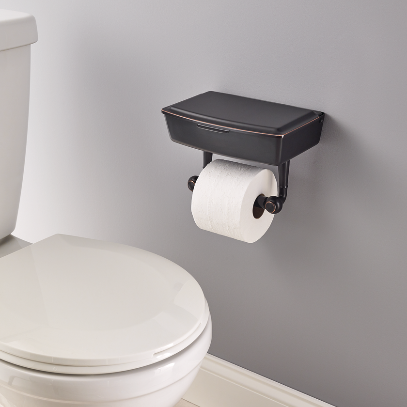 Delta Porter Toilet Paper Holder with Storage