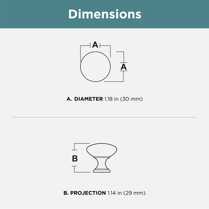 Matte Black / 1-3/16