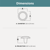 Satin Nickel / 1-1/4