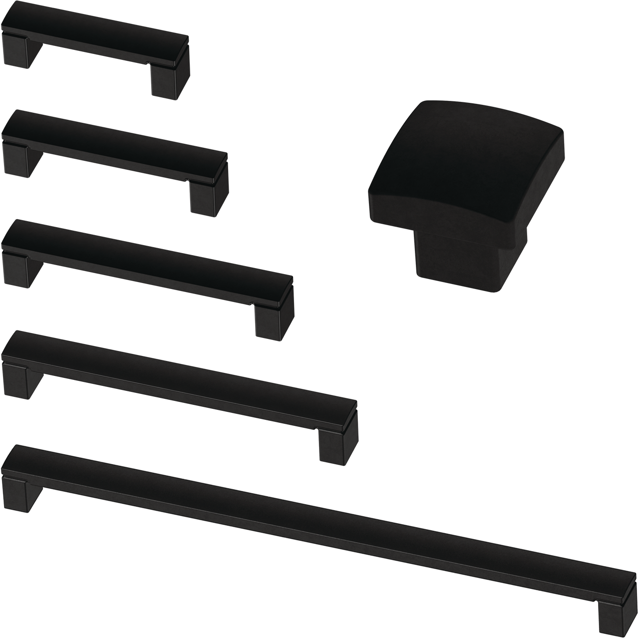 Matte Black / 3-3/4