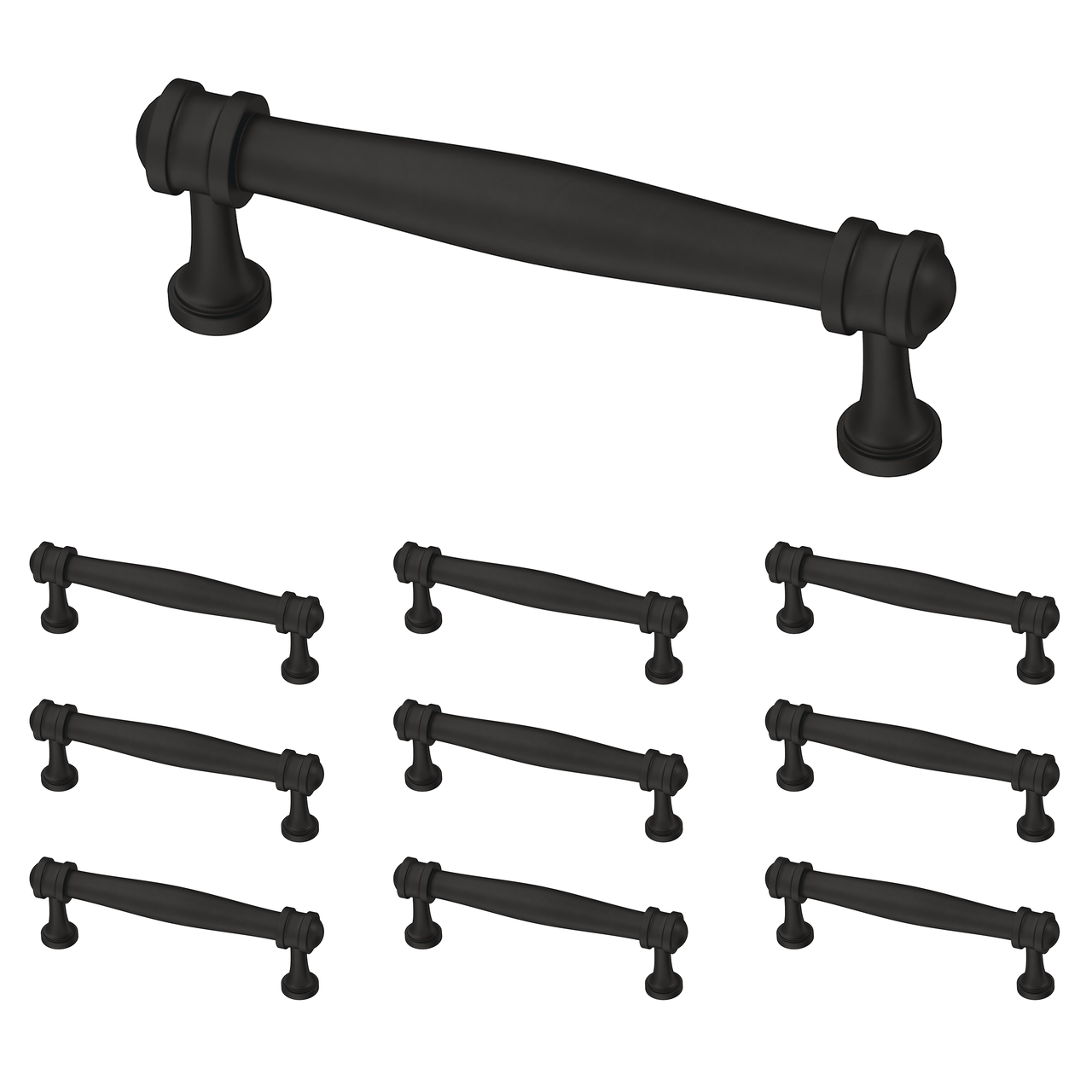 Matte Black / 3-3/4