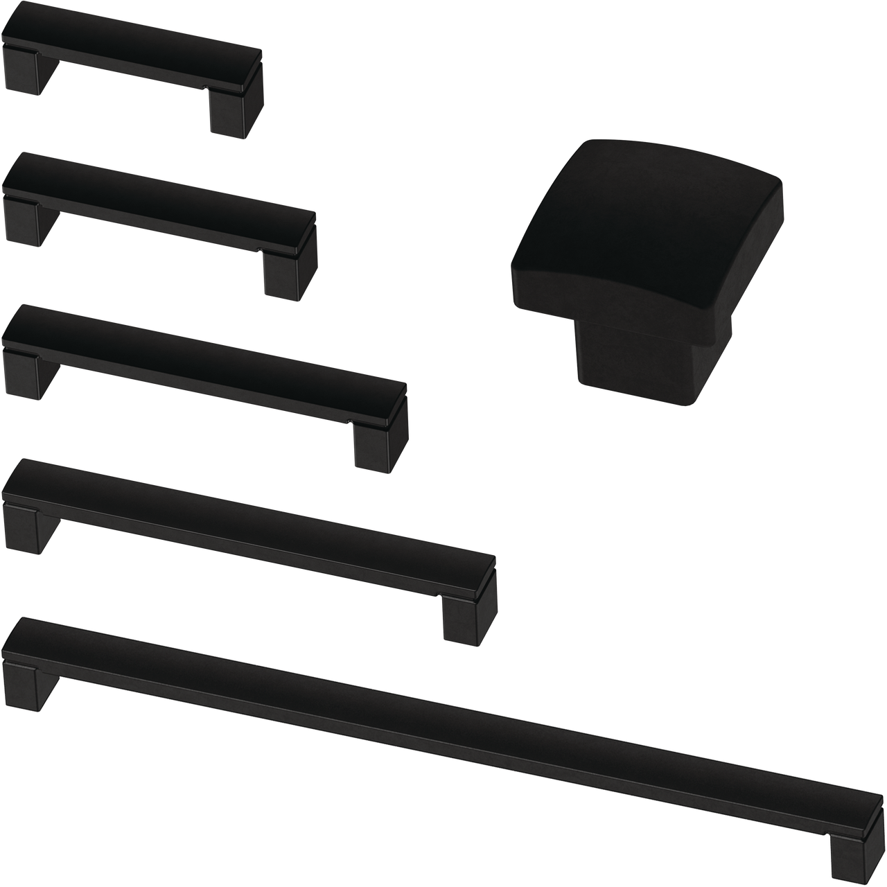 Matte Black / 1-1/8