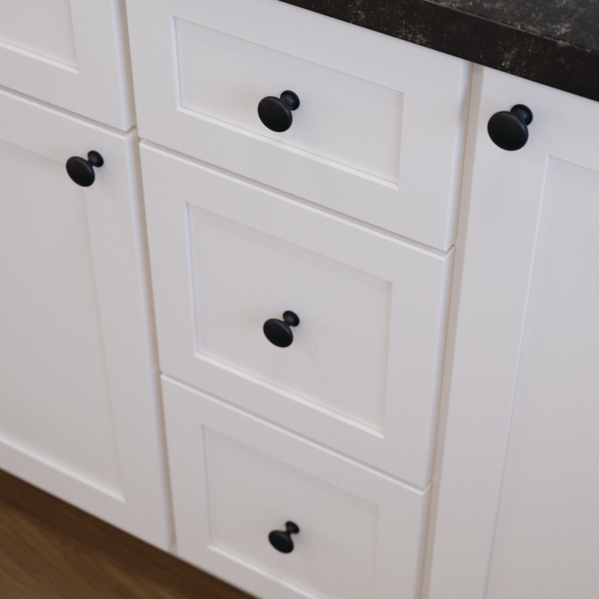 Matte Black / 1-3/16