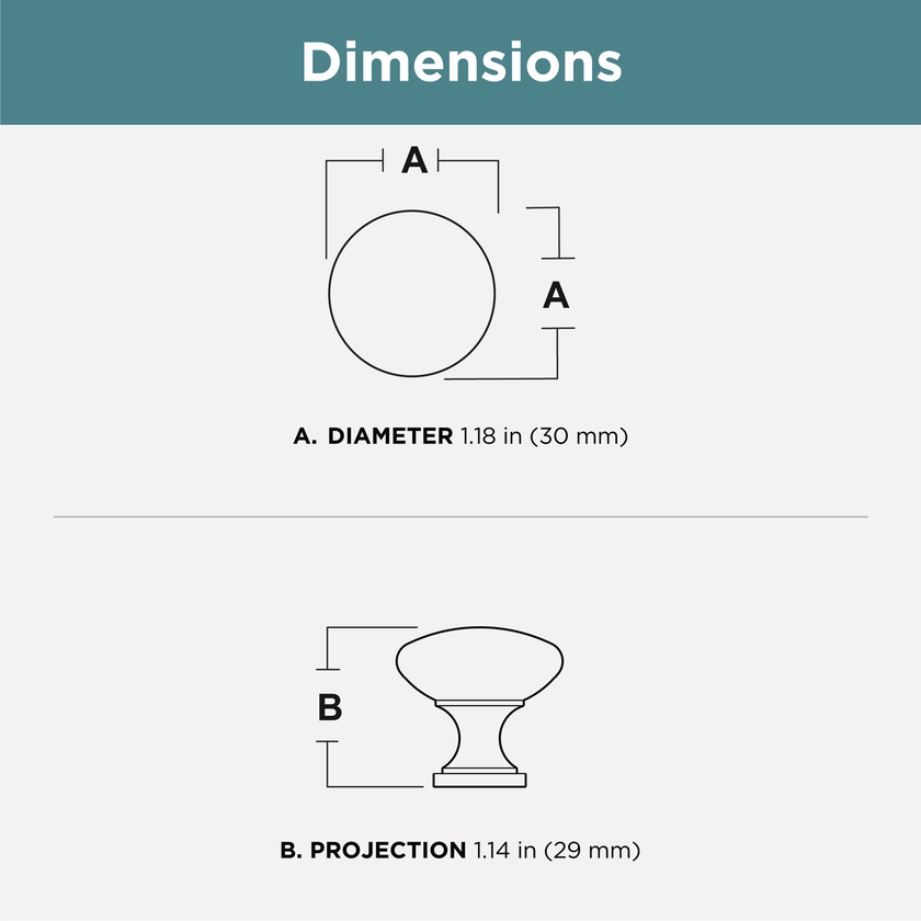 Matte Black / 1-3/16