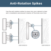 Brushed Nickel / 1-1/8