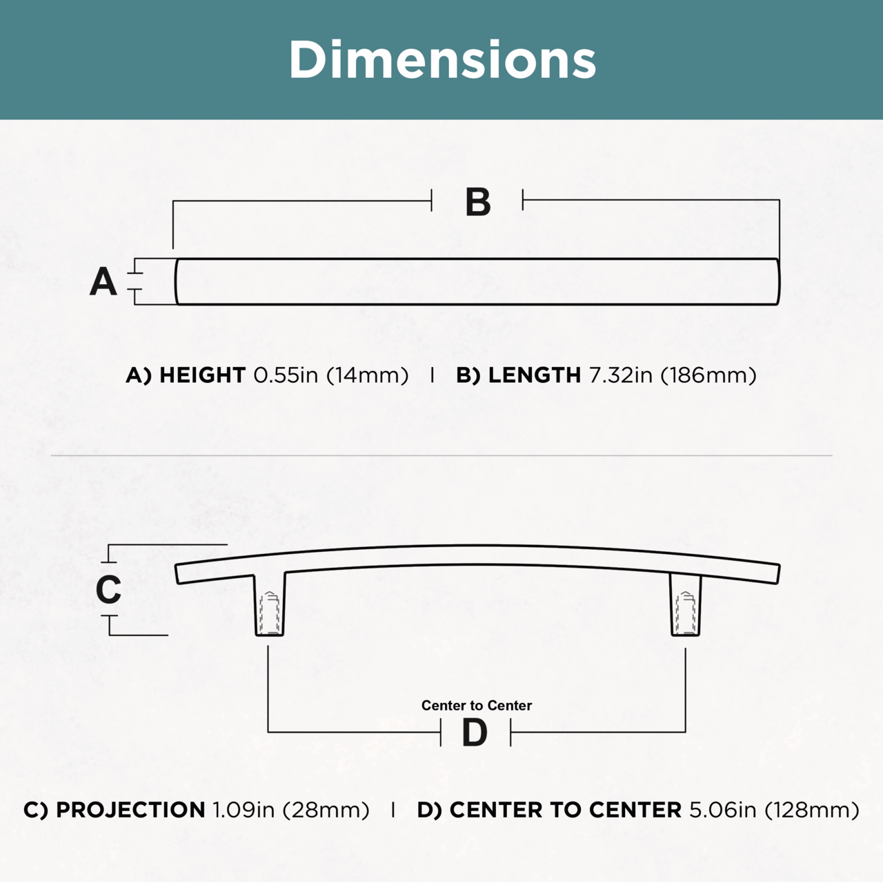 Matte Black / 5-1/16