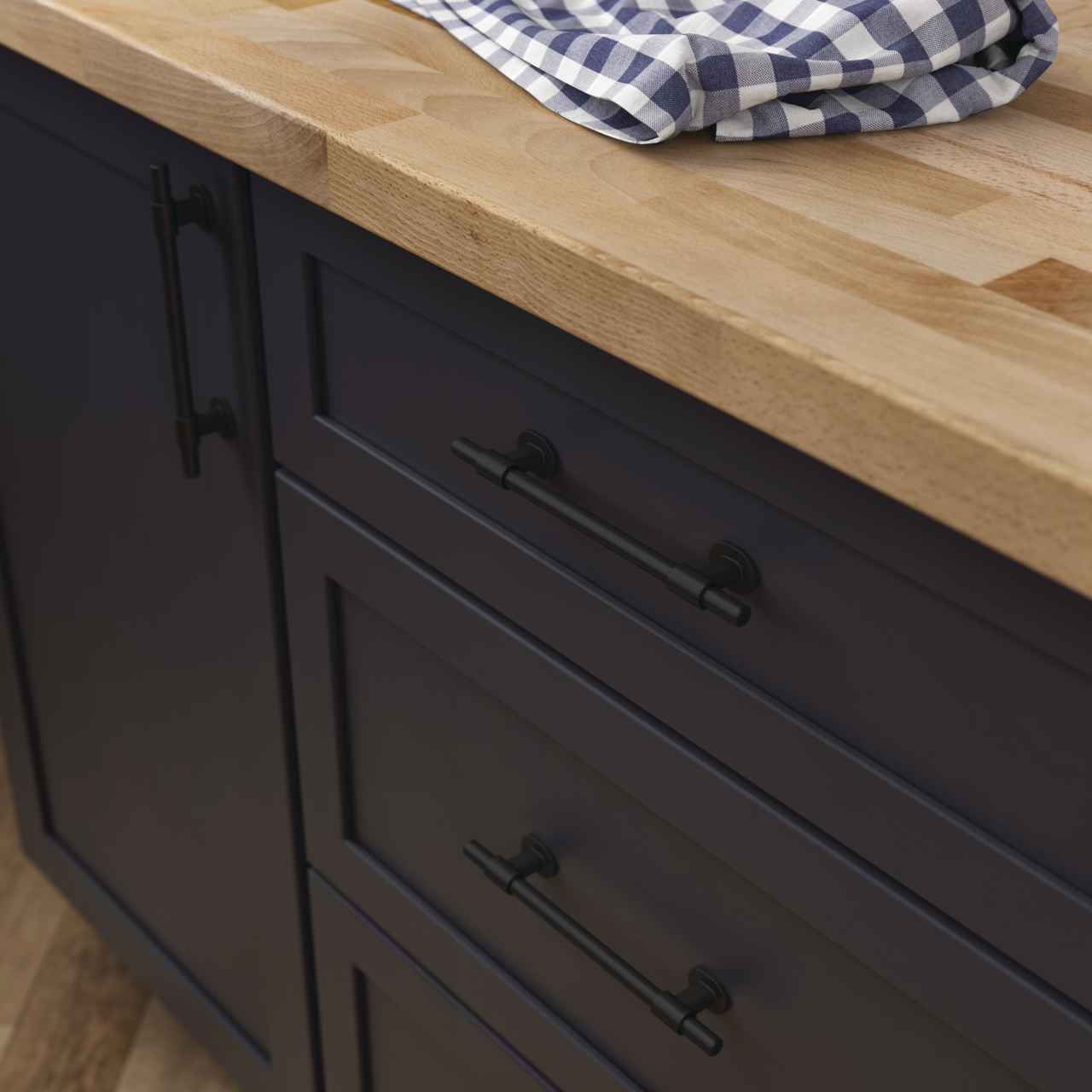 Matte Black / 1-3/8 to 6-5/16 in / 5