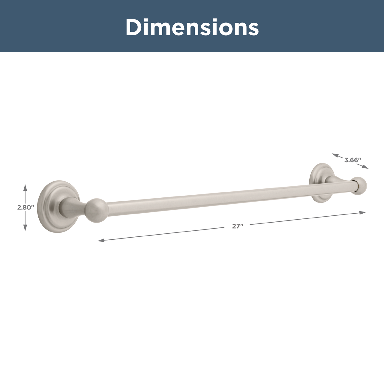 Brushed Nickel / 24