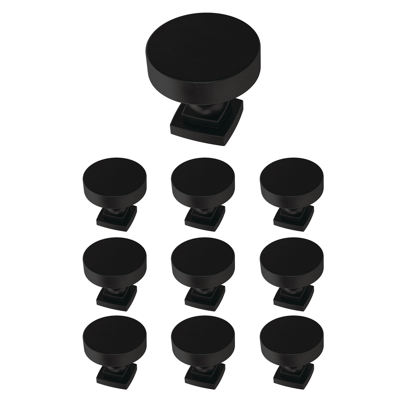Matte Black / 1-1/4