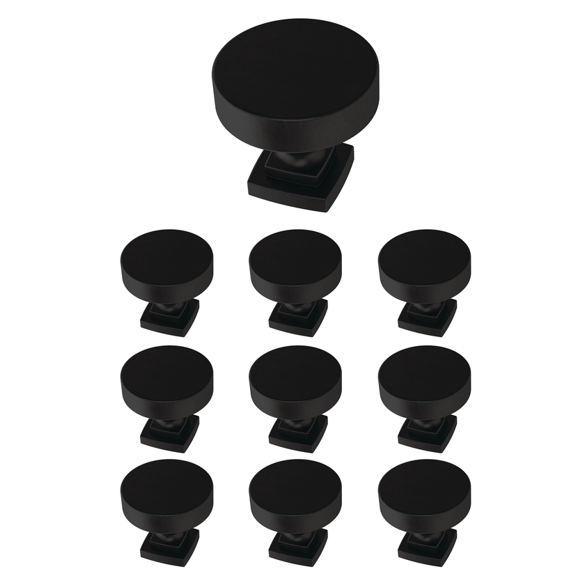 Matte Black / 1-1/4