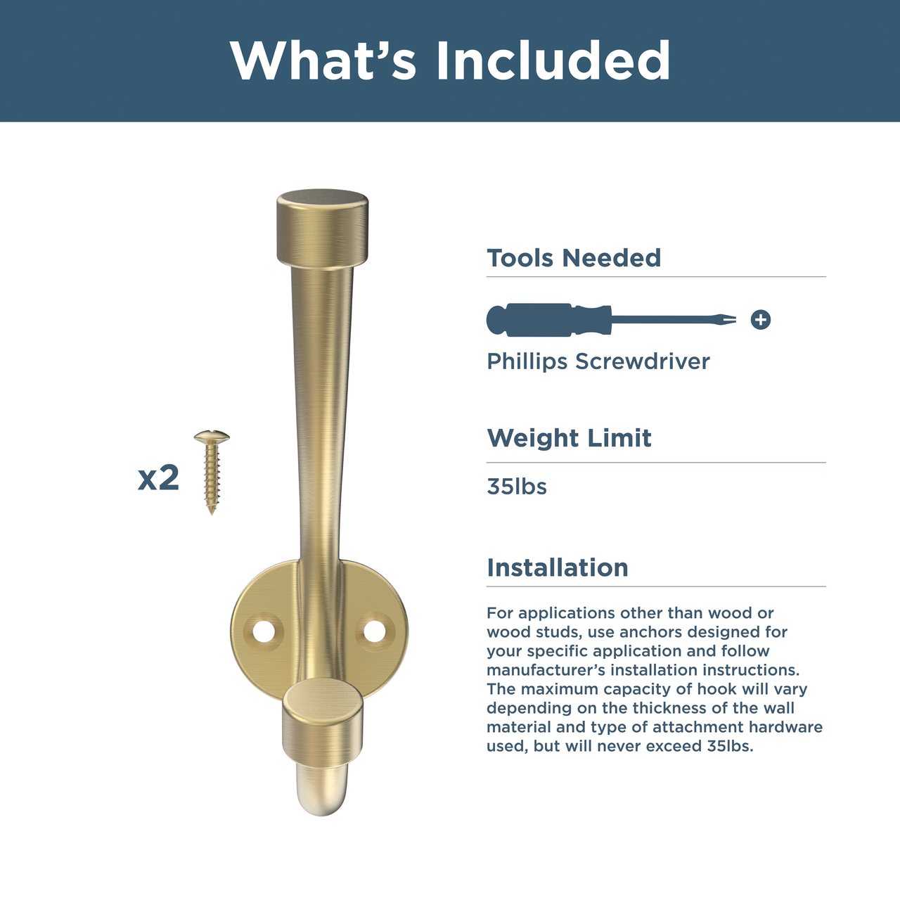 Brushed Gold / 4-3/4