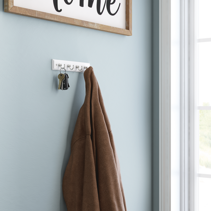 Flat White & Satin Nickel / 9