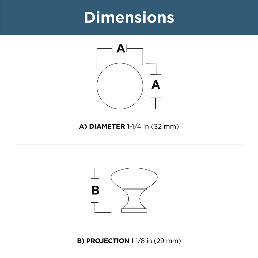 Matte Black / 1-3/16
