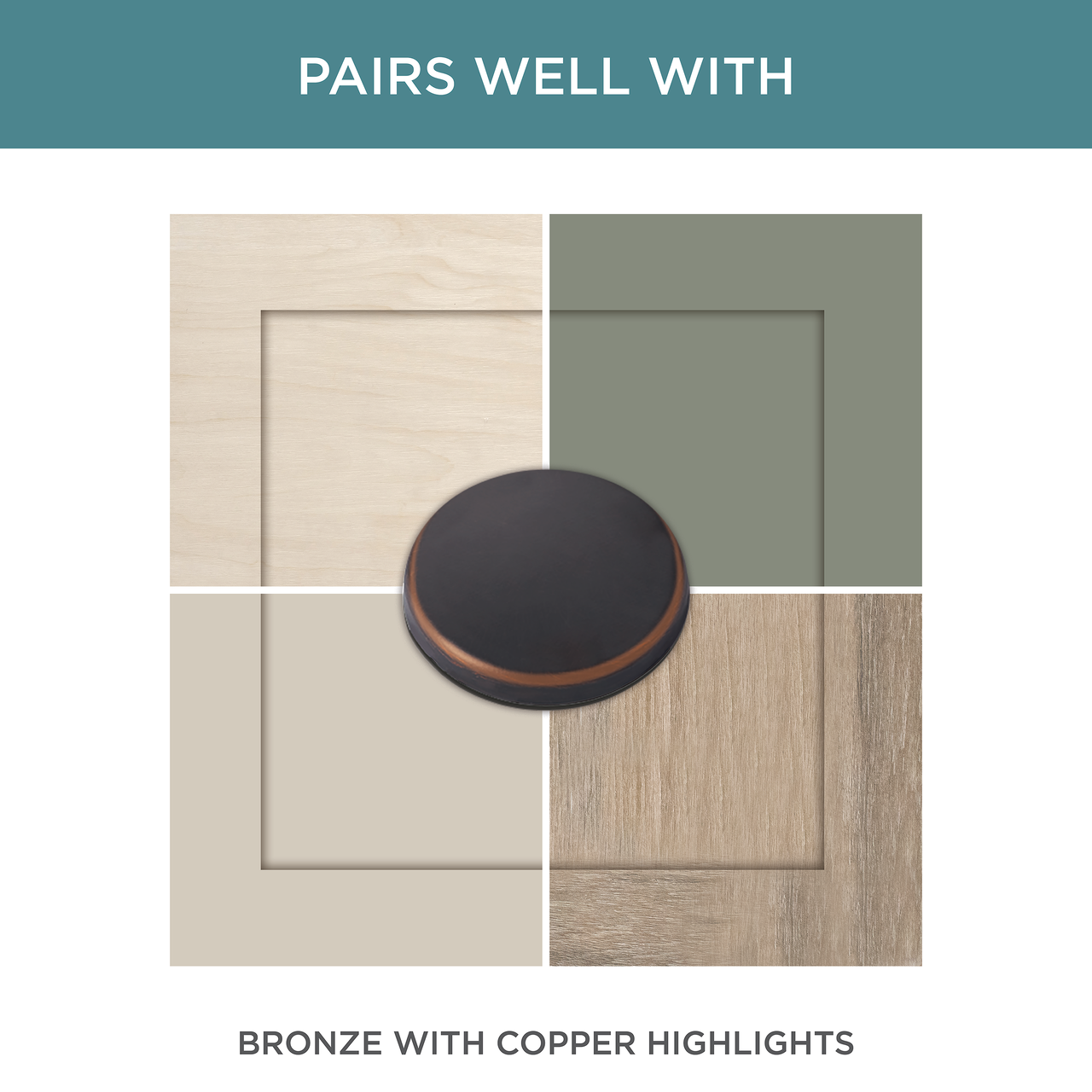 Bronze With Copper Highlights / 3-3/4