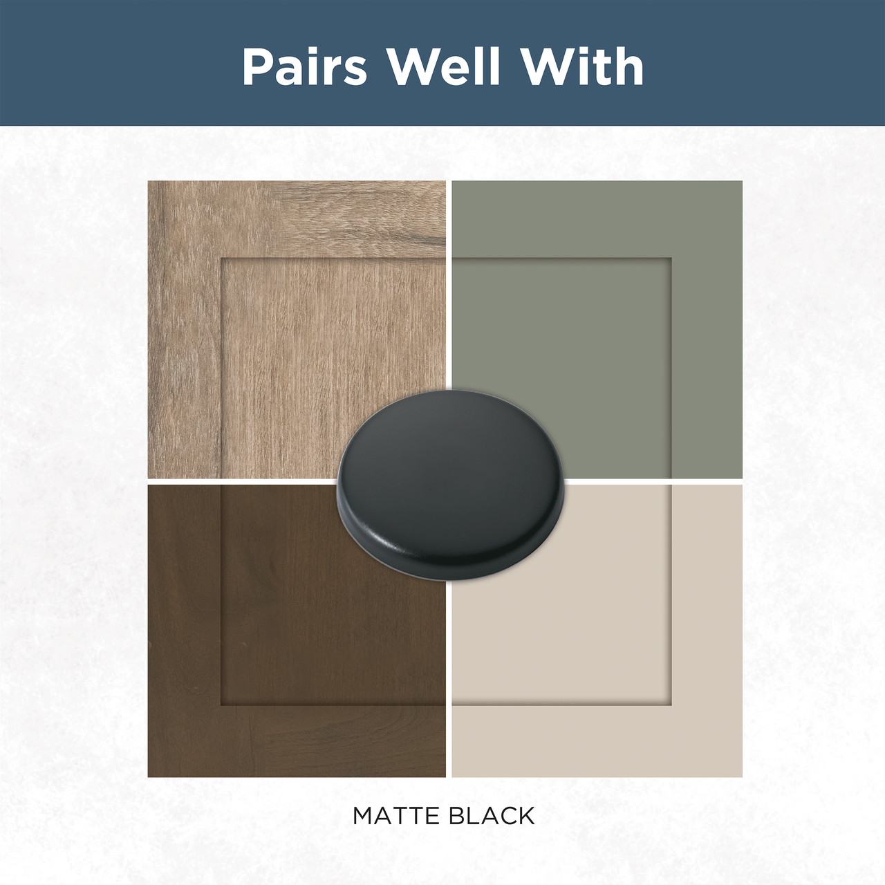 Matte Black / 1-3/8