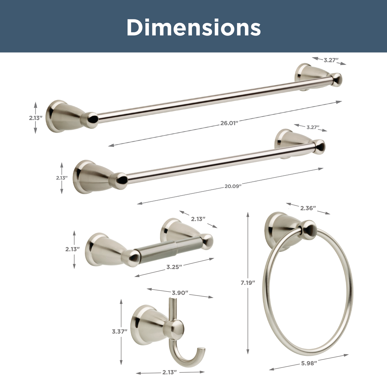 Satin Nickel / 18