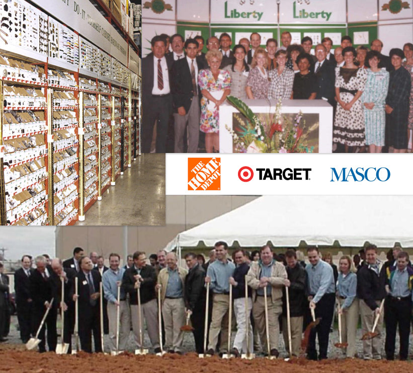 Vintage collage of employees from the 1990s