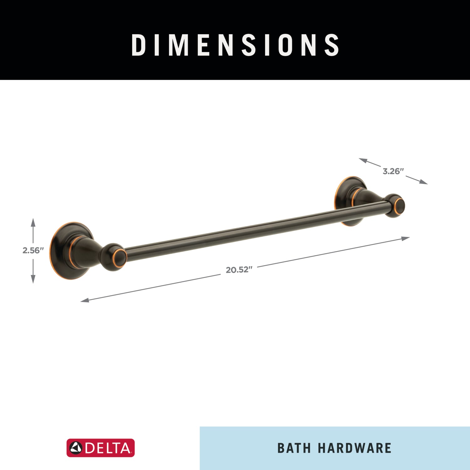 Delta Porter Towel Bar (1-Piece)