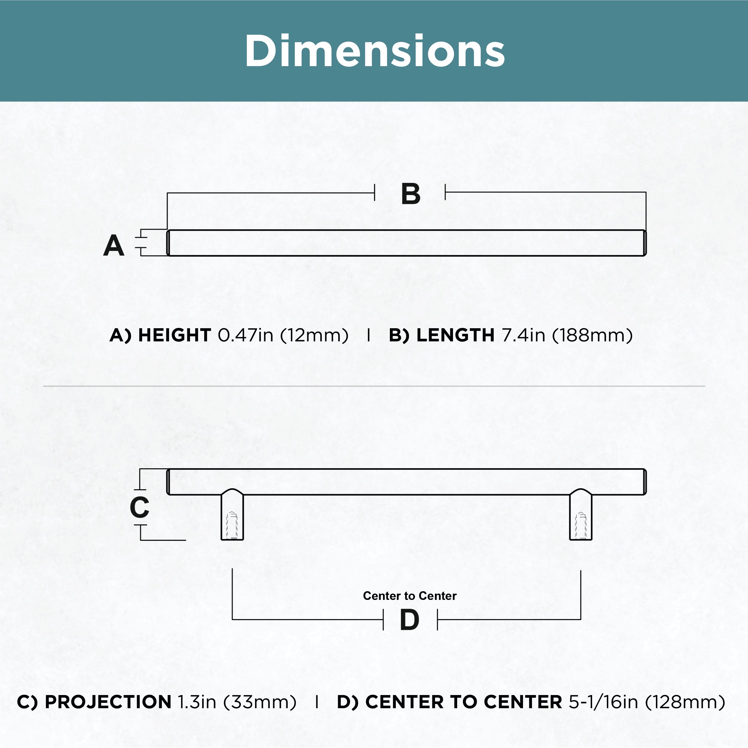 Matte Black / 5-1/16
